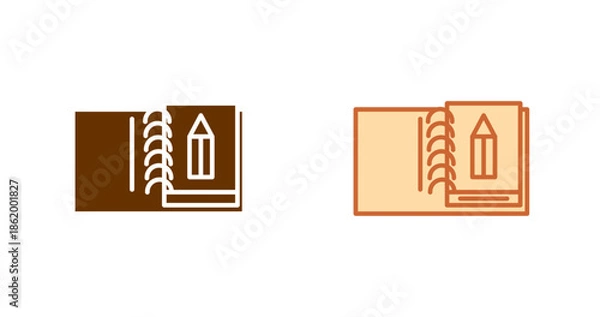 Obraz Sketchbook Vector Icon