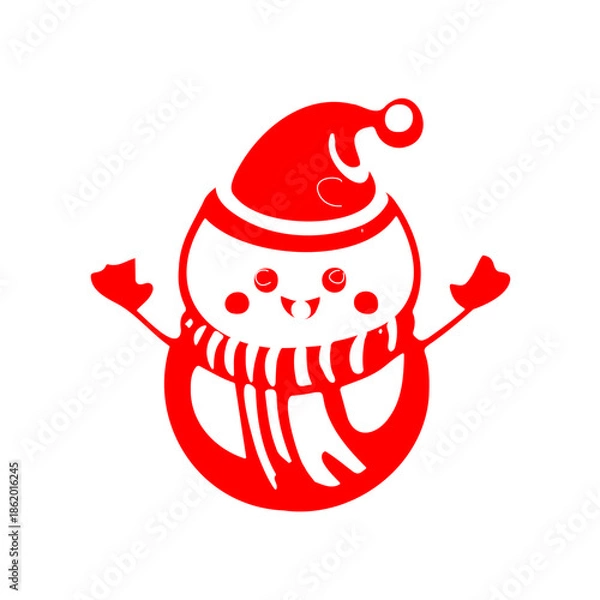 Obraz Icon Illustration About Christmas