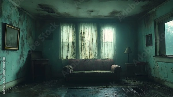 Obraz Abandoned interior room