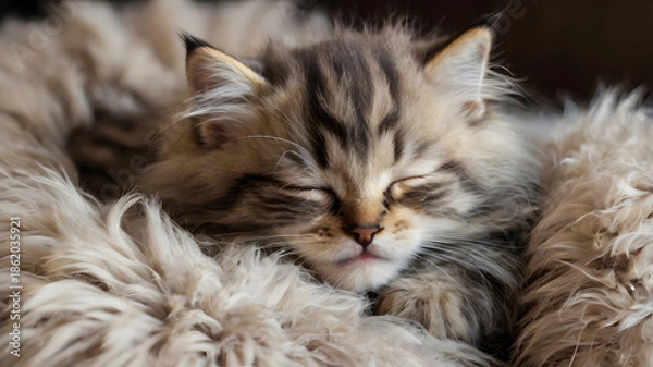 Obraz cat lying on the bed