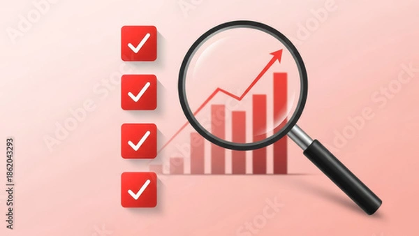 Obraz Business analysis and growth strategy concept