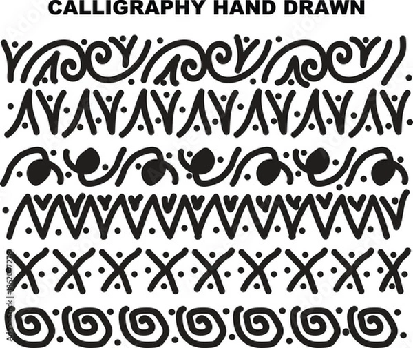 Obraz hand-drawn calligraphy