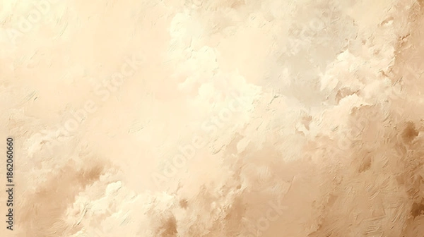 Obraz Soft Beige Textured Background with Cloud-like Patterns