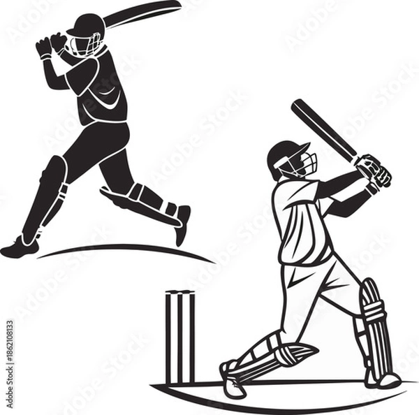 Fototapeta baseball player vector