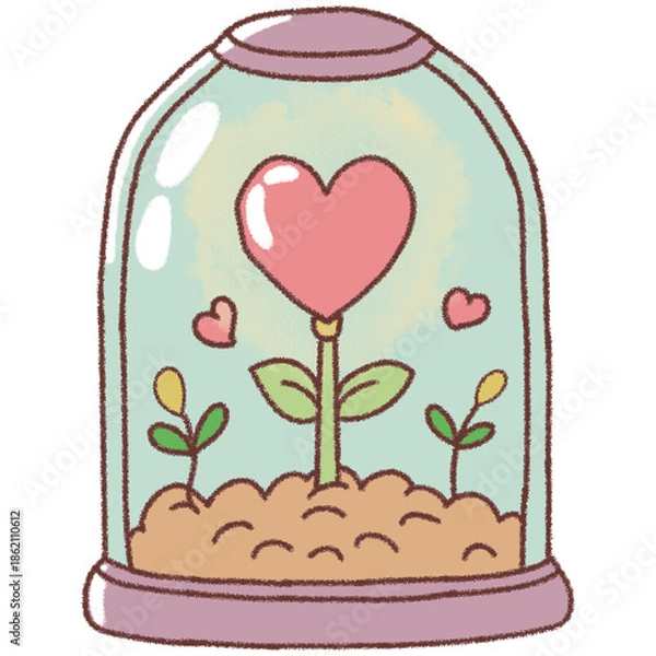 Obraz heart with flowers