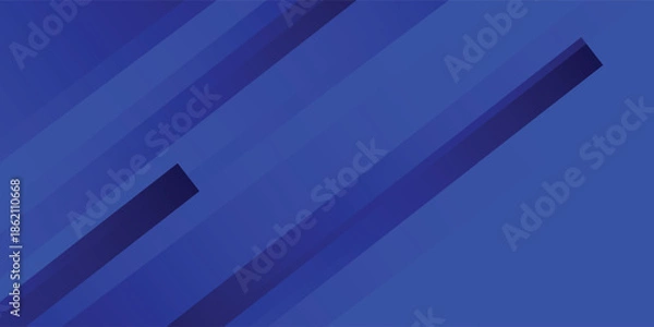 Obraz Blue diagonal geometric overlay layer background with lines pattern. Abstract Diagonal rectangle shape graphic elements.
