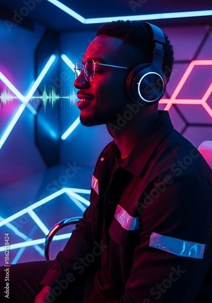 Fototapeta Neon Echoes