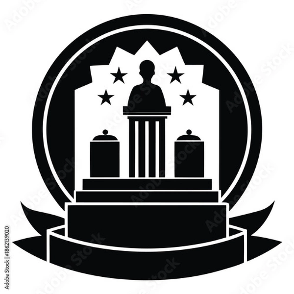 Obraz historical tribute vector on white background