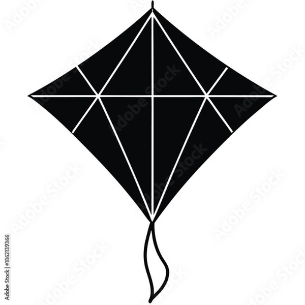 Obraz kite design vector on white background