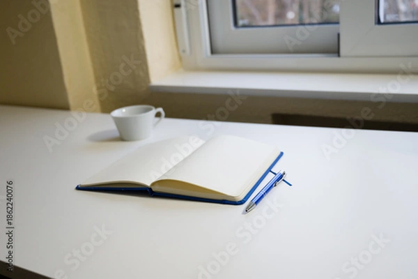 Obraz Minimalist workspace for productivity and remote work