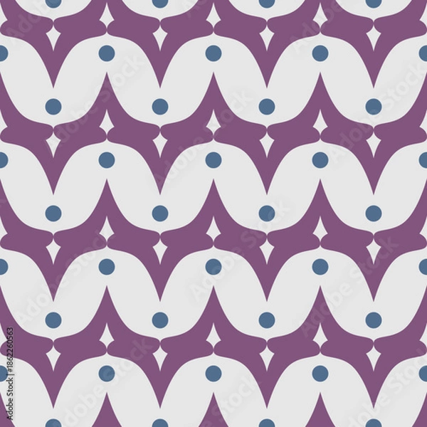 Fototapeta Abstract Purple Geometric Pattern Background