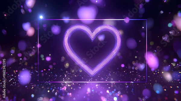 Obraz abstract background with hearts