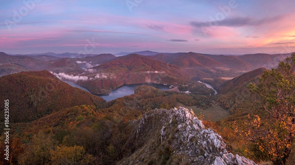 Fototapeta Sivec autumn sunrise