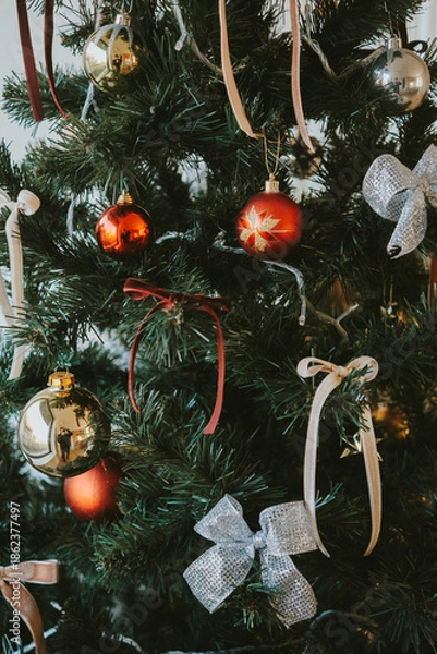 Obraz christmas tree decorations