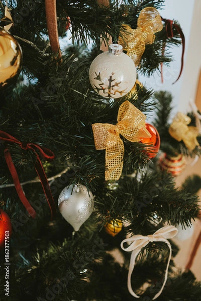 Obraz christmas tree decorations