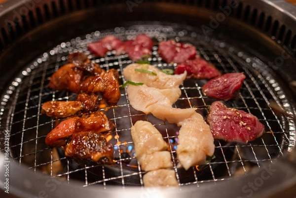 Obraz 日本の愛知県名古屋市で食べたとても美味しい焼肉
