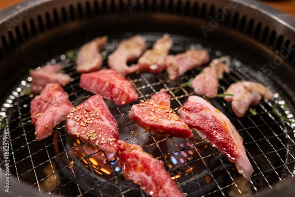 Obraz 日本の愛知県名古屋市で食べたとても美味しい焼肉