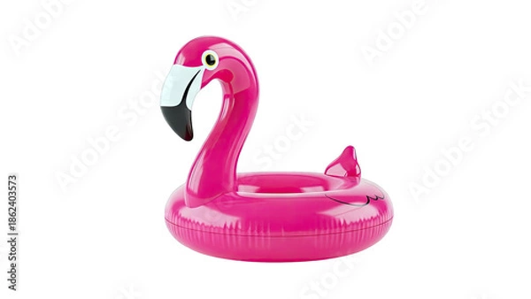Obraz Pink Inflatable Flamingo Pool Float