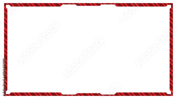 Obraz Stream overlay webcam border panel template