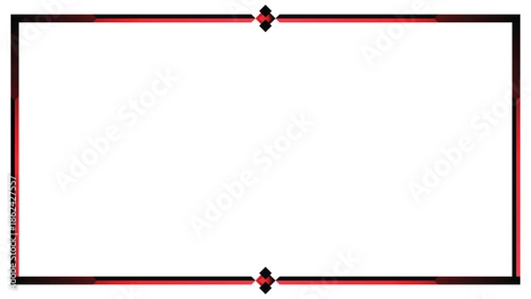 Obraz Stream overlay webcam border panel template