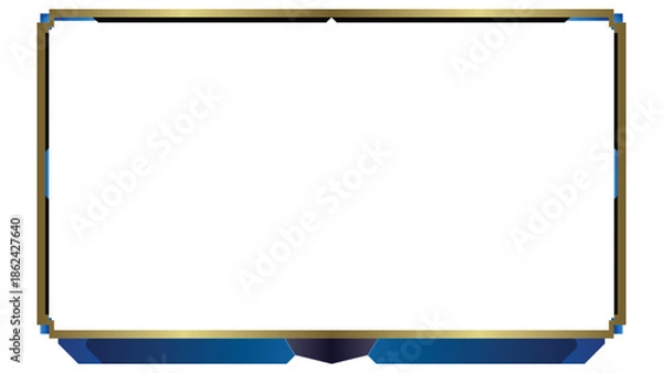 Obraz Stream overlay webcam border panel template