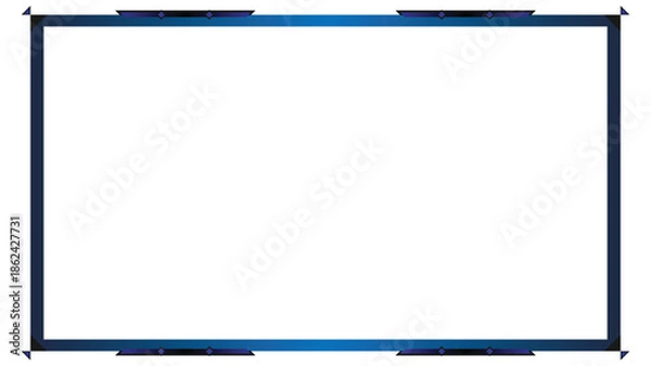 Obraz Stream overlay webcam border panel template