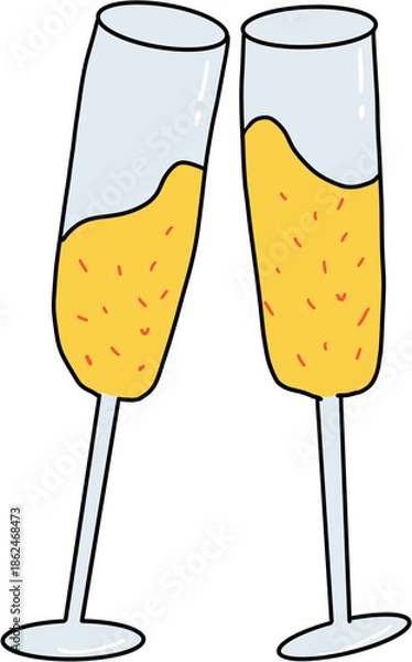 Obraz 신년 파티 샴페인