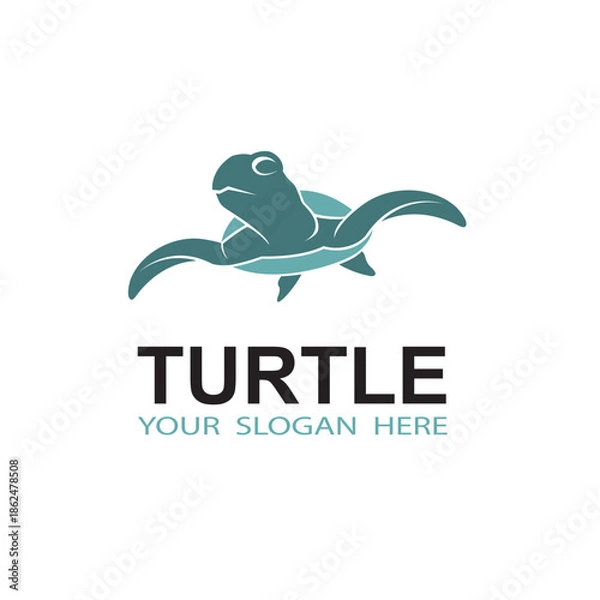 Obraz sea turtle icon isolated on white background
