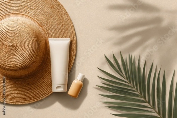 Obraz Beige summer accessories