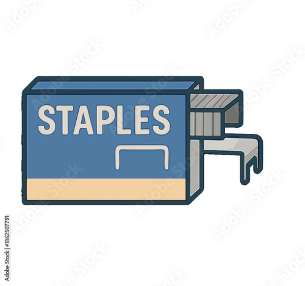 Fototapeta Stapler with Staples Inside.