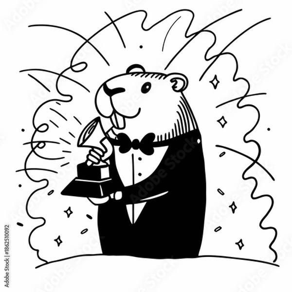 Obraz penguin on the snow