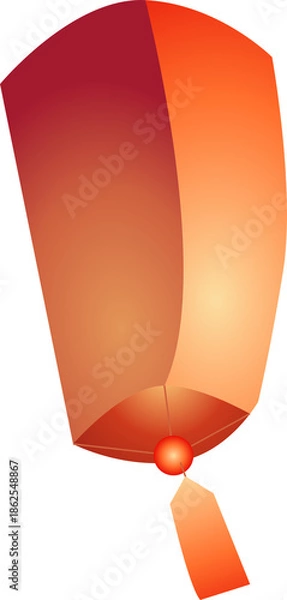 Obraz Floating Paper Lantern Decorative