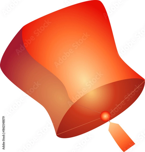 Obraz Floating Paper Lantern Decorative