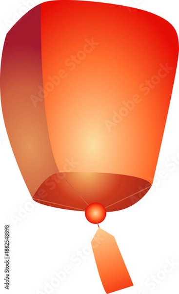 Obraz Floating Paper Lantern Decorative