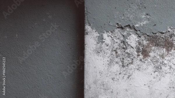 Obraz 壁の一部が色あせている場所
