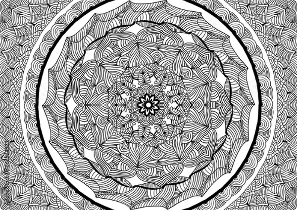 Fototapeta ornamental round pattern