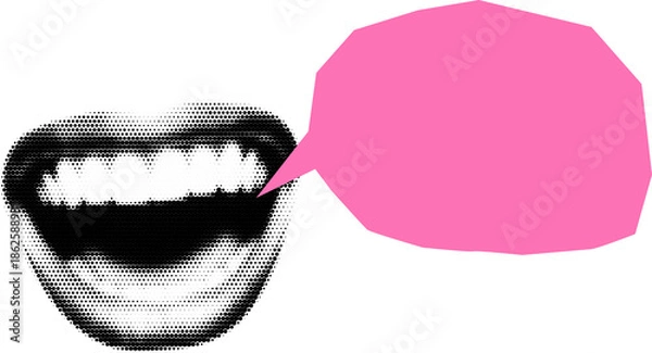 Obraz Collage Open Mouth