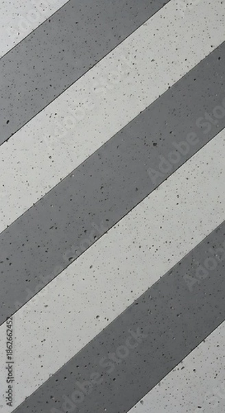 Obraz Diagonal alternating pattern of textured gray and light gray surface material creates a repeating background.