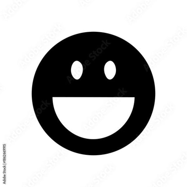Obraz Laughing Face Emoticon Design