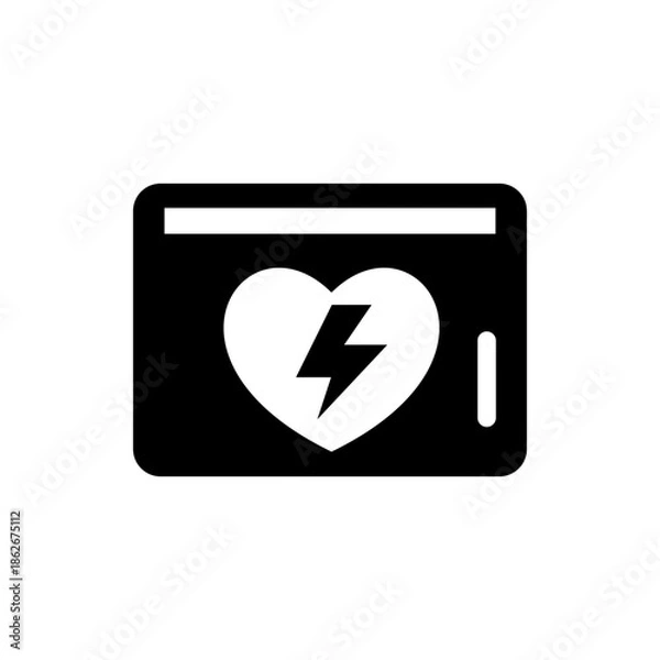 Fototapeta AEDをモチーフにしたアイコン
