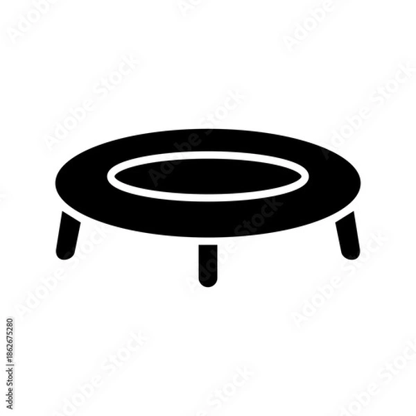 Fototapeta トランポリンをモチーフにしたアイコン