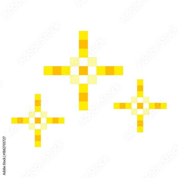Fototapeta Pixel Sparkles Icon