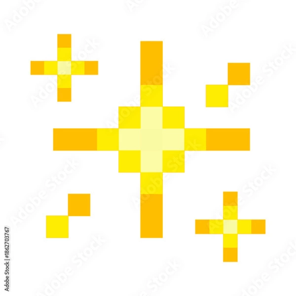 Fototapeta Pixel Sparkles Icon