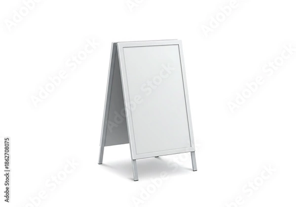 Obraz Clean A-Frame Signboard: 3D Render, Realistic Texture