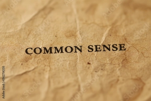 Obraz Common Sense Text Macro Close-Up