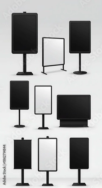 Obraz Blank Signage Mockups: Versatile Design Templates