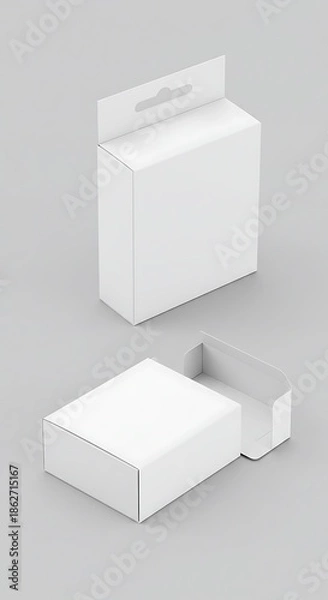 Obraz Clean Minimalist Packaging Design: 3D Render