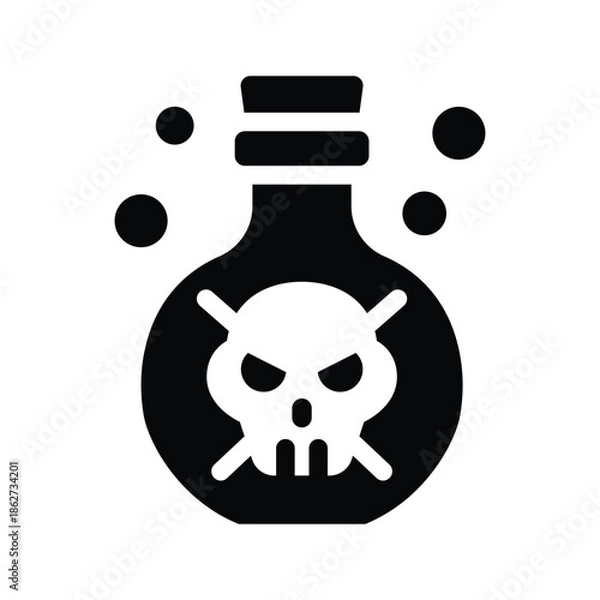 Obraz  poison glyph icon illustration vector graphic.eps