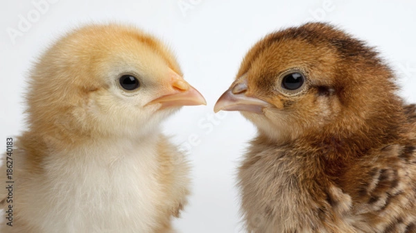 Obraz Baby Chicks Facing Portrait
