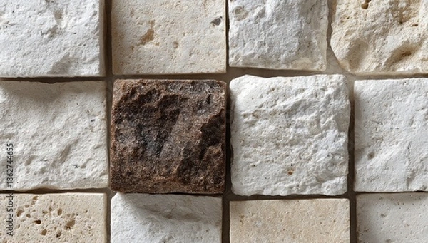 Obraz Patterned stone mosaic tiles